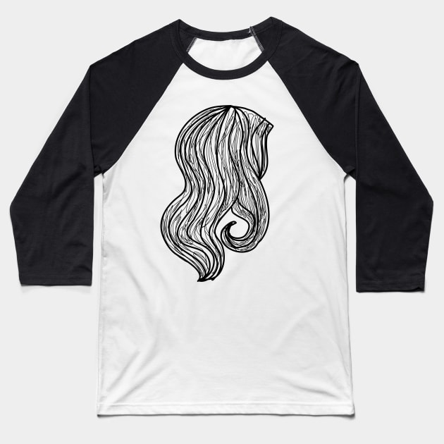 Hair Baseball T-Shirt by Haleys Hand